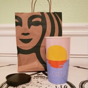 Starbucks Florida Tall Travel Tumbler w/Lid Cerami
